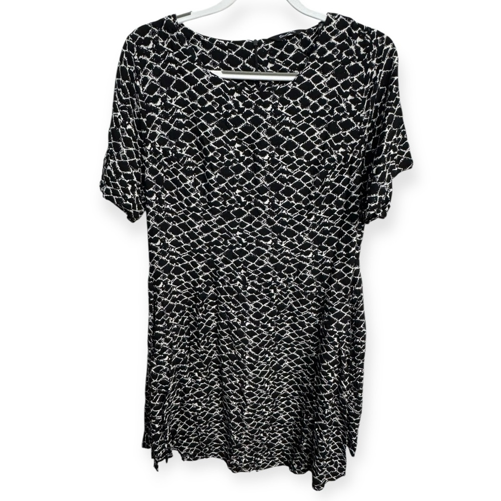 Simply Be‎ Black and White Midi Dress